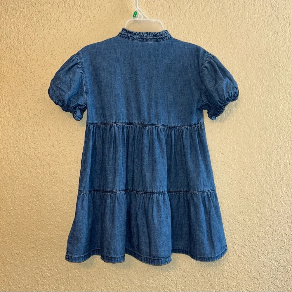 Gap Kids Tiered Denim Dress Size Small 6/7